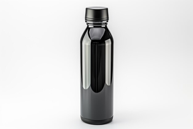 Foto sublimación botella de agua sobre fondo blanco
