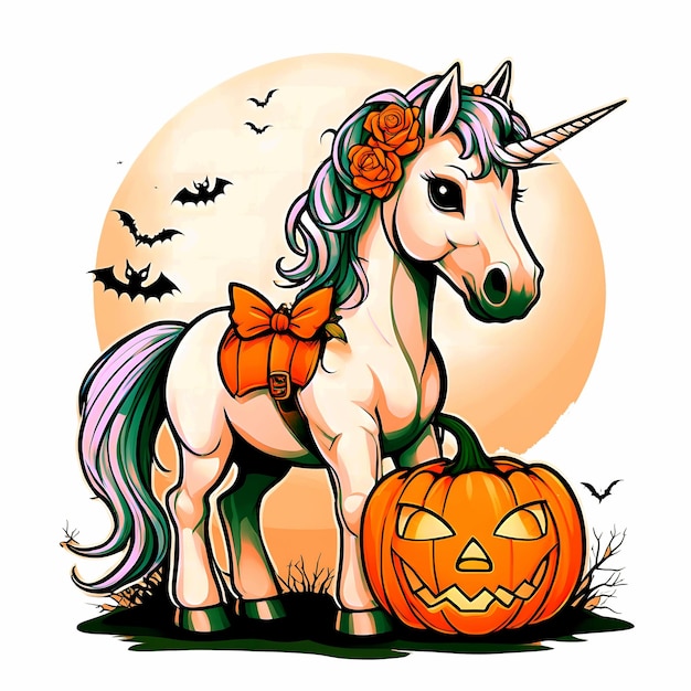 Sublimación de Unicornio de Halloween