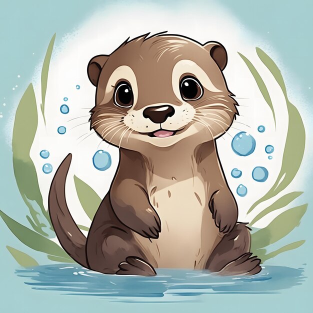 Foto sublimations-clipart für otter