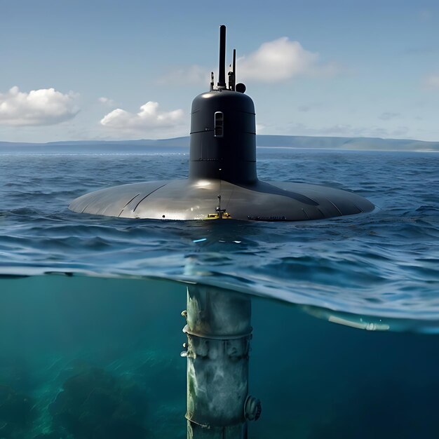 submarino gerado por IA