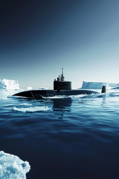 submarino en el hielo IA generativa