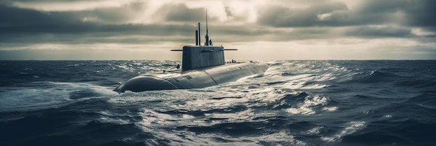 submarino en el océano