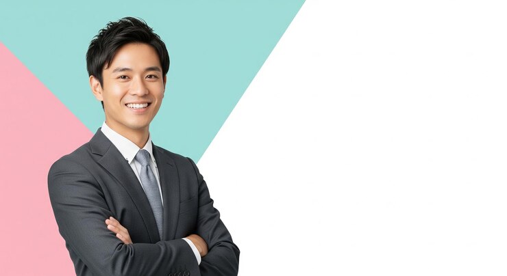Successful Asian Businessman in Formal Attire