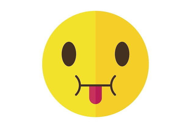 Sucks color Emote icon Emoji símbolo amarillo Emoticon sign art