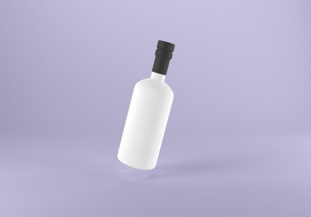 Suco de álcool de cerveja e garrafa de bebidas ilustração renderizada em 3D