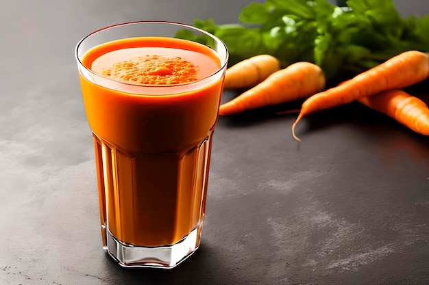 Suco de cenoura é cheio de nutrientes