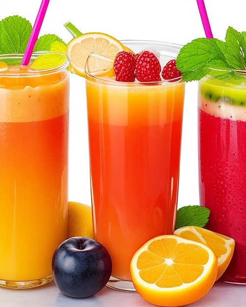 Suco de frutas delicioso