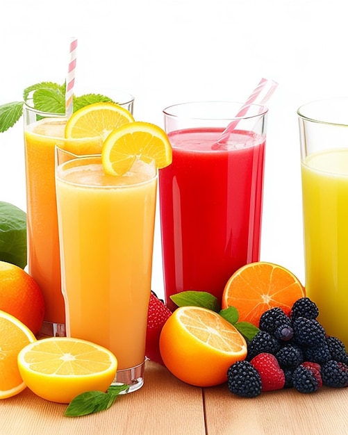 Suco de frutas delicioso