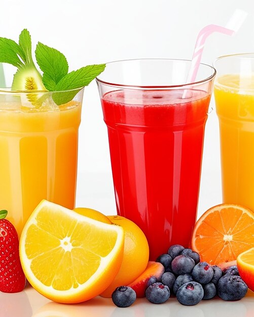 Suco de frutas delicioso