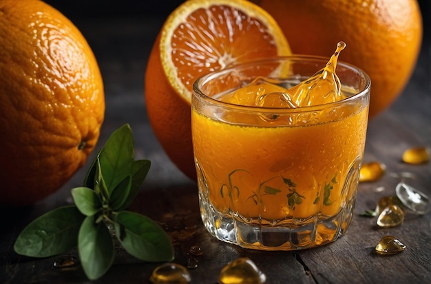 Suco de laranja aromático