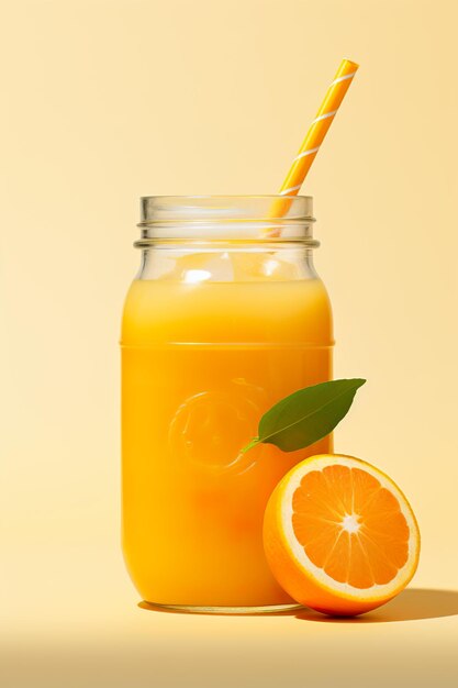 suco de laranja em uma jarra capturando os sabores picantes e revigorantes de frutas cítricas espremidas na hora