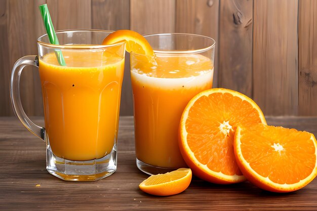 Suco de laranja fresco