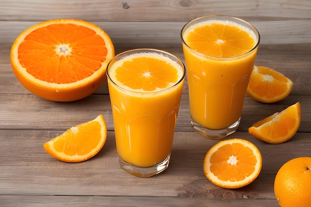 Suco de laranja fresco