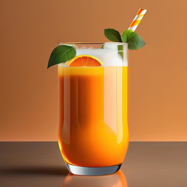 Suco de laranja fresco