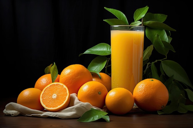 Suco de laranja fresco