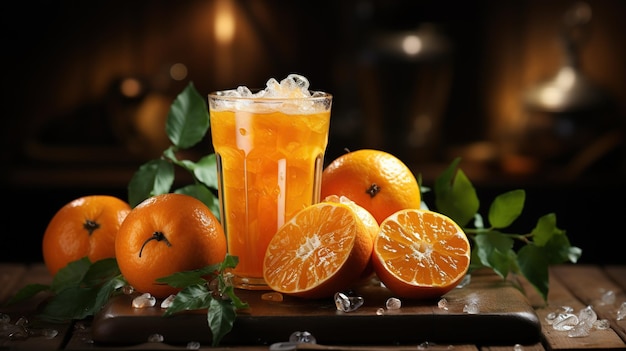 Suco de laranja para banners publicitários