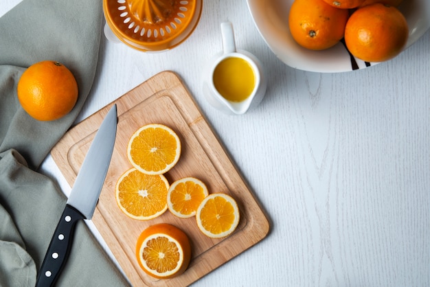 Suco de laranja saudável café da manhã