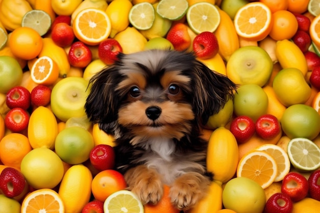 Suco de maçã, frutas, fumo saudável, uvas geladas, laranja, narguilé, comida de fundo, IA geradora.