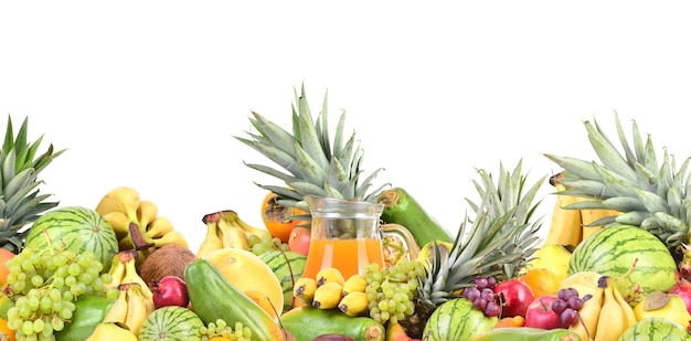 Suco multivitamínico de frutas tropicais