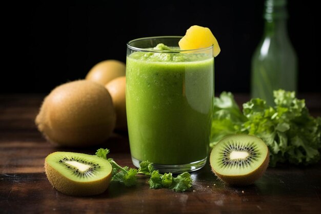 Suco verde de Kiwi Kale Kickstart