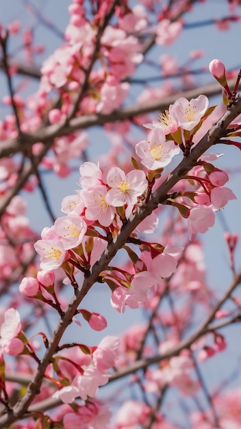 Foto sucursal de sakura en blanco