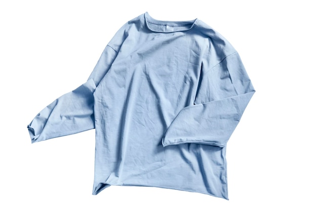 Sudadera azul aislado