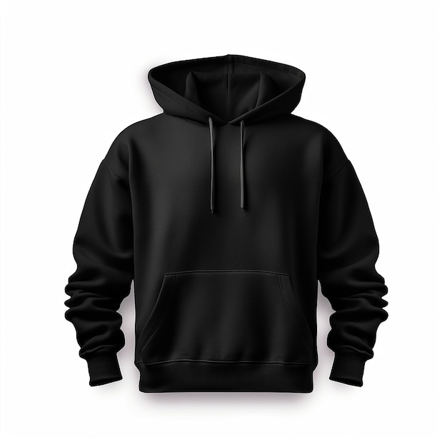 sudadera con capucha negra