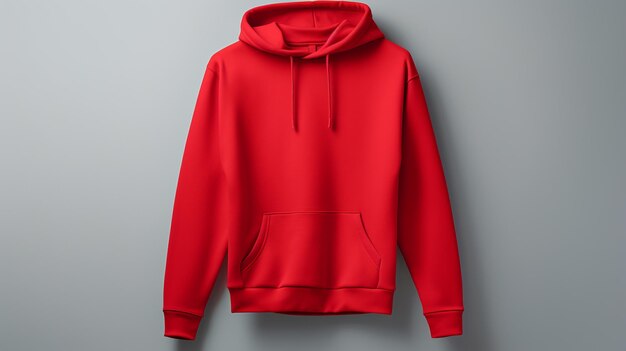 sudadera con capucha roja