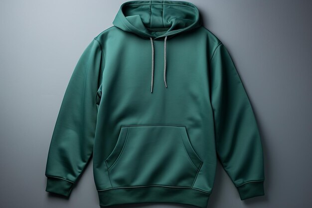 una sudadera con capucha verde con una sudadera con capucha que dice "sudadera con capucha"