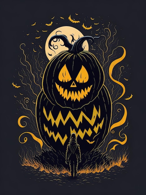 Sudaderas con capucha de calabaza con encanto de Halloween, camisetas mágicas y batthemed