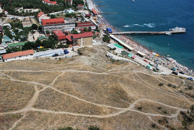 Foto sudak-stadt in der krim-ukraine