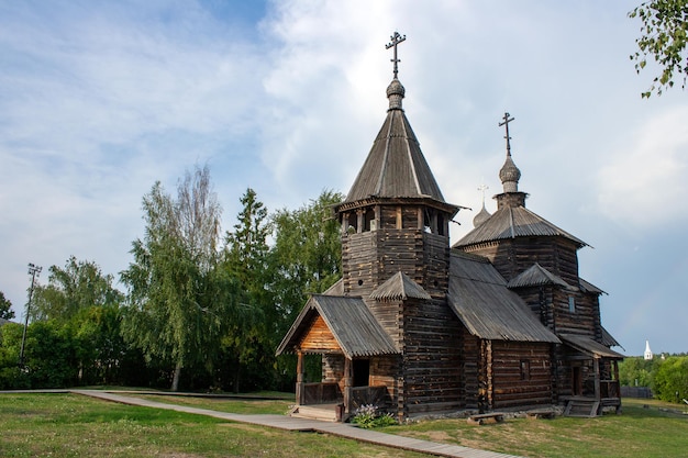 Sudal Russland 07. August 2022 Holzkirche in der alten russischen Stadt Susdal