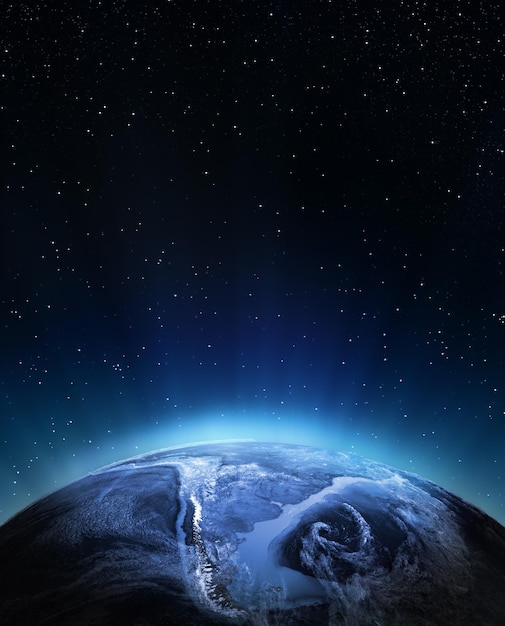 Südamerika 3D-Rendering-Planet