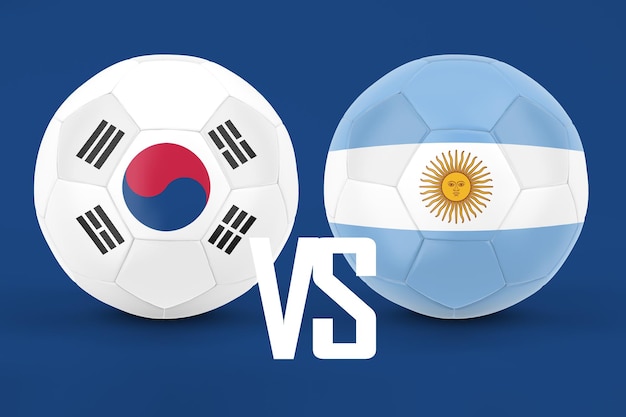 Südkorea VS Argentinien Fußball