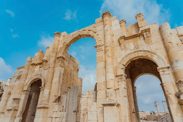 Südliches Tor der antiken römischen Stadt Gerasa (moderne Jerash Jordan)