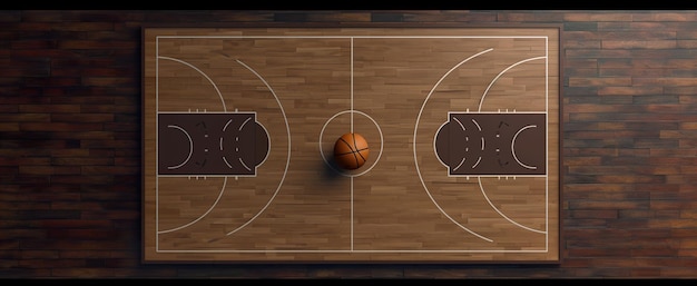 Foto el suelo de la cancha de baloncesto hd 8k papel tapiz imagen fotográfica de stock