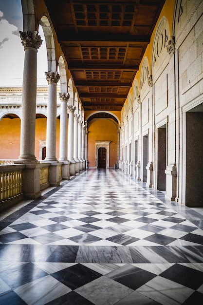 Suelo de mármol, palacio interior, Alcázar de Toledo, España