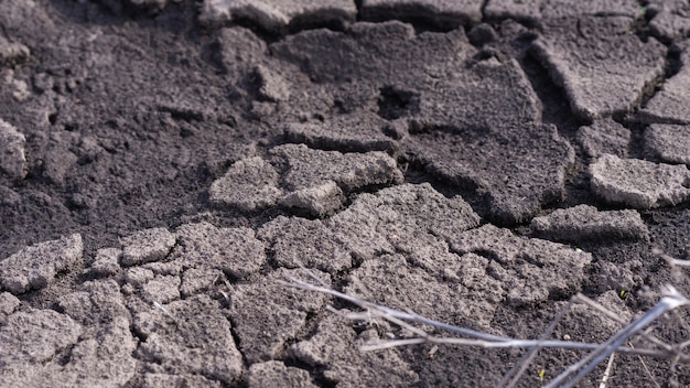 Suelo de tierra agrietada como fondo de textura Vista superior