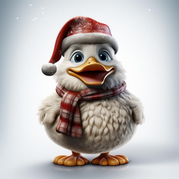 Un sueño en 3D del Pato de Santa en estilo Frostpunk