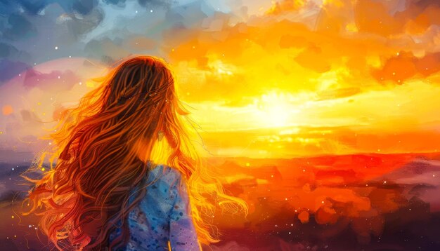 Foto sueños al atardecer afirmaciones ilustradas para niñas portada del libro