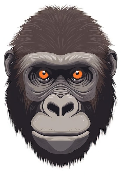 Süße Baby-Gorilla-Illustration