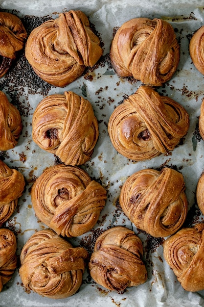 Süße Brötchen mit schwedischem Zimt