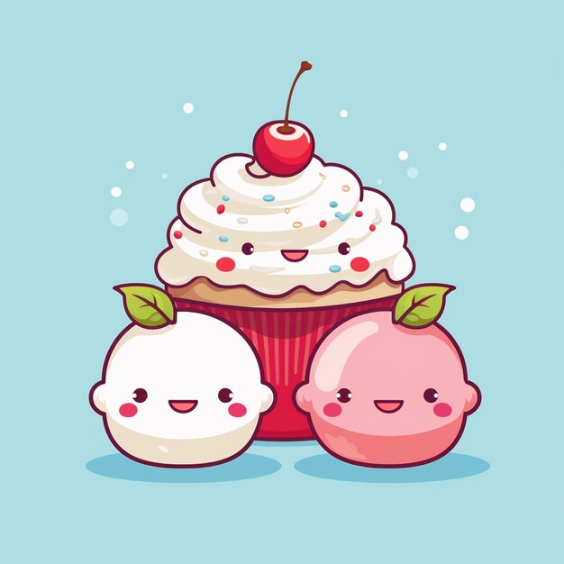 süße Cupcake-Illustration