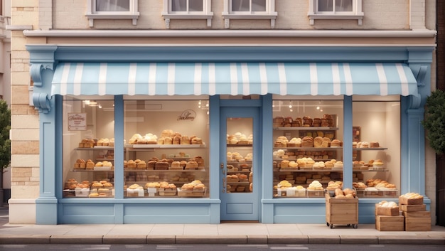 Süße Fassade Der unwiderstehliche Charme einer 3D-Bäckerei