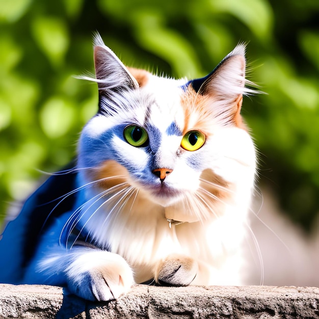 Foto süße katze, die dich liebt