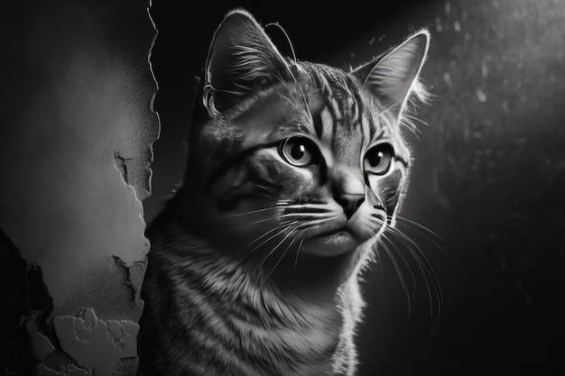 Süße Katze Illustration AI generativ