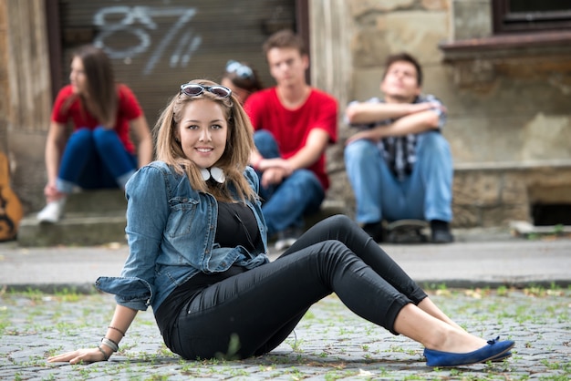 Foto süße teenager-mädchen