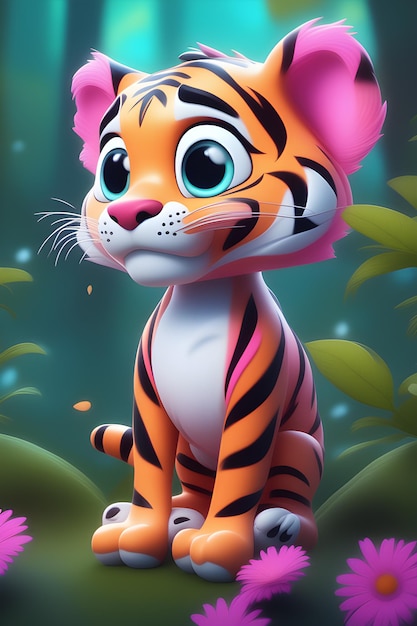 Süße Tiger Cartoon