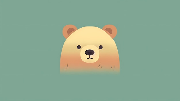 süßer Bären-Cartoon-Pastel-Hintergrund