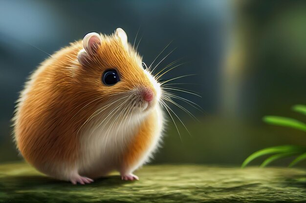 Süßer flauschiger Hamster